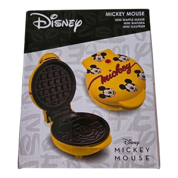 Disney Mickey Mouse Mini Waffle Maker Brand New Sealed In Box - Picture 1 of 4